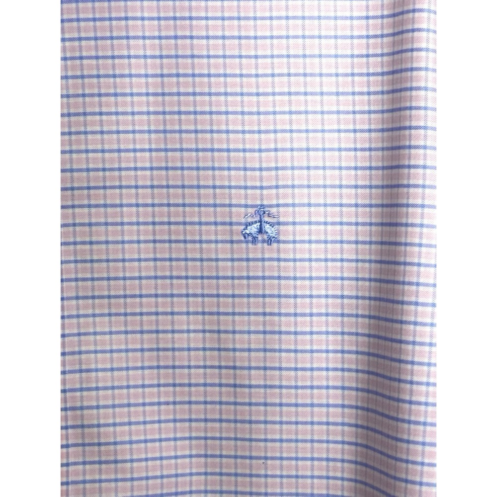 Brooks Brothers 1818 Regular Polo Shirt Mens XL Pink Non-Iron Long Sleeve Button - Picture 2 of 7